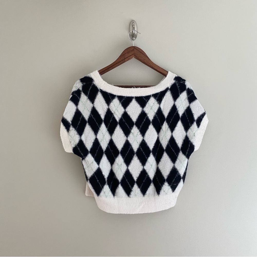 FREE PEOPLE Through The Motions Short Sleeve Sweater Vest Size Extra Small - Picture 4 of 5
